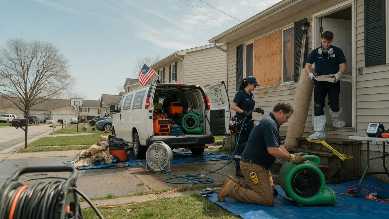 Water Damage Restoration in Hillsboro, IL near me